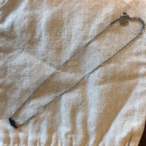 Kendra Scott Elisa Pendant Necklace In Black Drusy